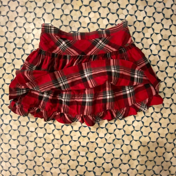 Mayoral Red Pleated Flared Skirt size 7 - Picture 2 of 6